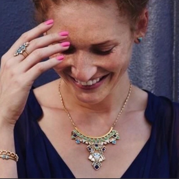 Stella & Dot Stone Tile Necklace - Picture 2 of 5